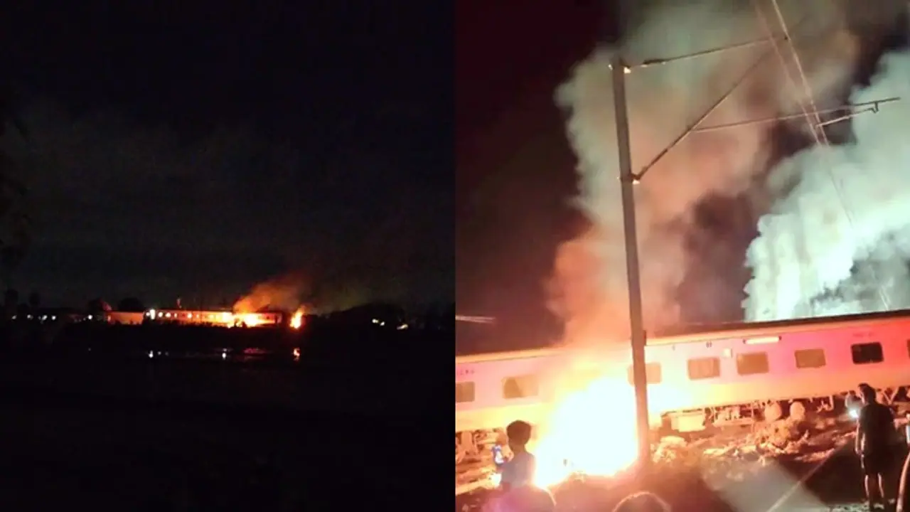 ಮೈಸೂರು ದರ್ಭಾಂಗ ಎಕ್ಸ್‌ಪ್ರೆಸ್ ರೈಲು ದುರಂತ: ಒಂದಲ್ಲ ಎರಡಲ್ಲ 13 ಬೋಗಿಗಳು ಹಳಿ ತಪ್ಪಿ ಬೆಂಕಿ, 14 ಮಂದಿ ಗಂಭೀರ!