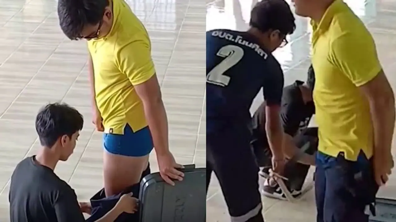 ಶಿಕ್ಷಕನ ಪ್ಯಾಂಟ್ನೊಳಗೆ ಸೇರಿದ ಬುಸ್ ಬುಸ್ ನಾಗಪ್ಪ; ಹೊರಗೆ ತೆಗೆದಿದ್ದು ಹೇಗಂತ ನೋಡಿ ಶಿಕ್ಷಕನ ಪ್ಯಾಂಟ್ನೊಳಗೆ ಸೇರಿದ ಬುಸ್ ಬುಸ್ ನಾಗಪ್ಪ; ಹೊರಗೆ ತೆಗೆದಿದ್ದು ಹೇಗಂತ ನೋಡಿ