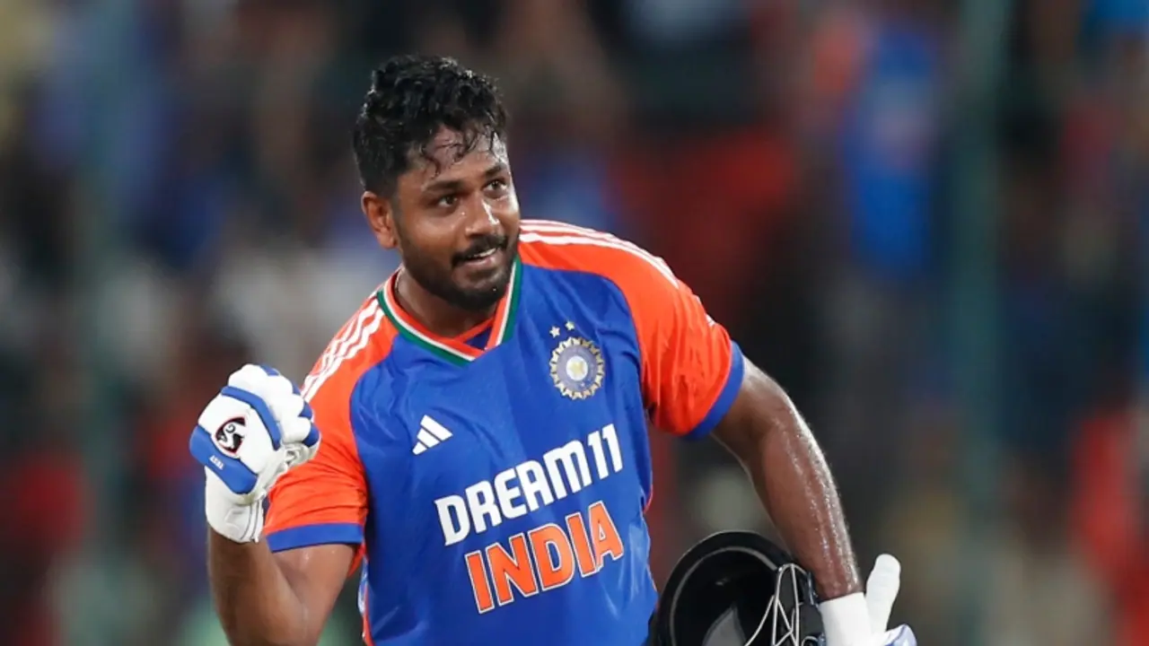 സെഞ്ചുറി അടിച്ചശേഷം കൈയിലെ മസില്‍ കാട്ടിയുള്ള ആഘോഷം എന്തിന്?; തുറന്നു പറഞ്ഞ് സഞ്ജു സാംസണ്‍