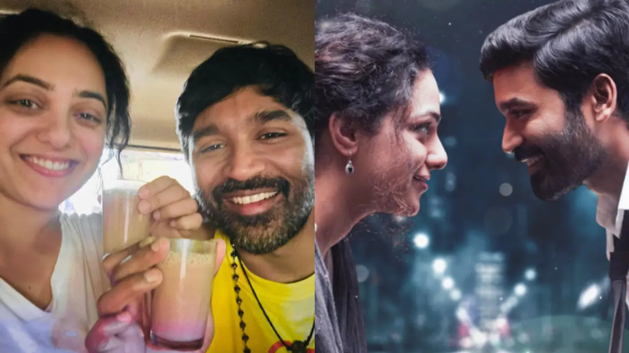Nithya Menen returns as Dhanush's co star after' Thiruchitrambalam', shares photo from 'Idli Kadai' location