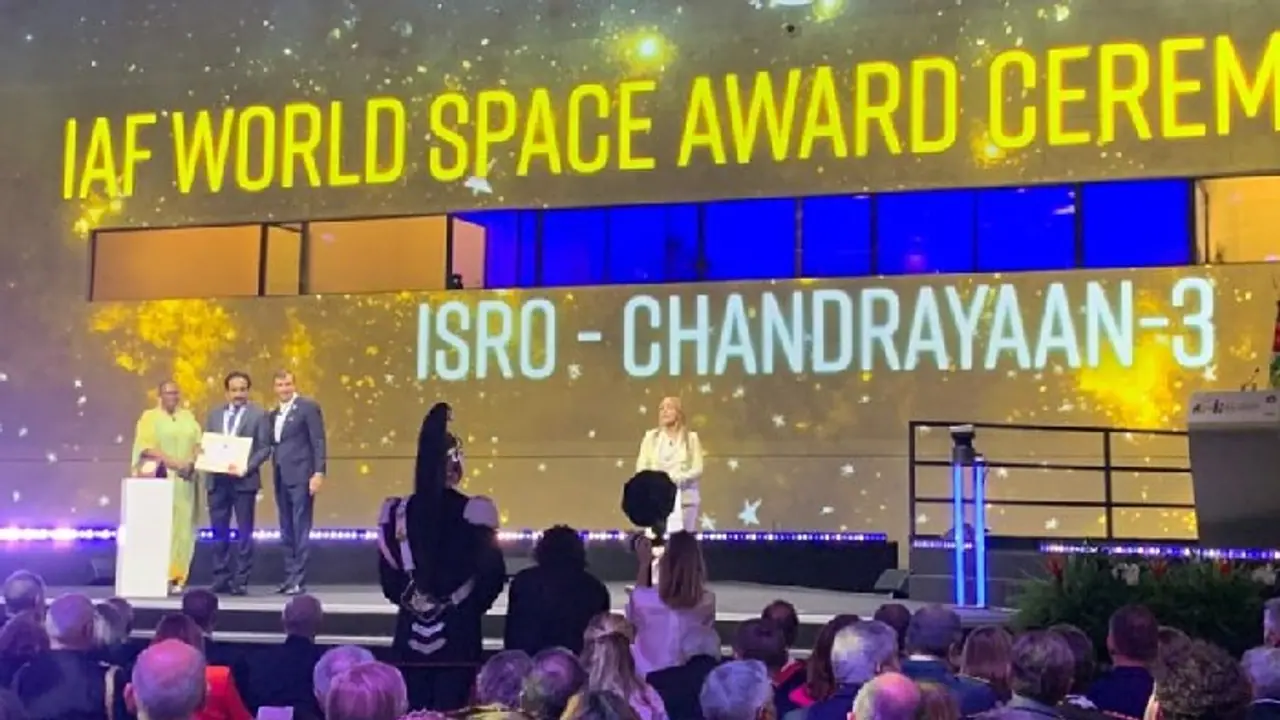 MILESTONE ALERT! ISRO Chief S Somanath honoured with IAF world space award for Chandrayaan 3 success