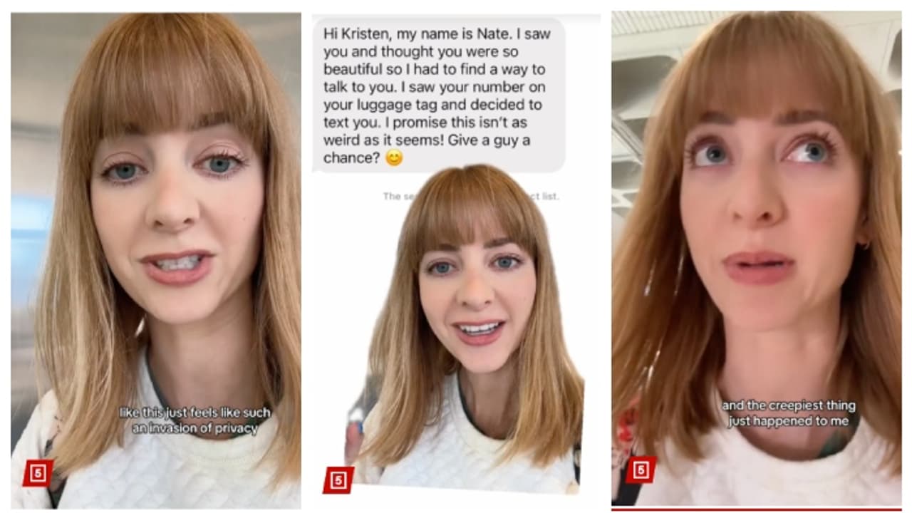 എയര്പോട്ടില് വച്ച് യുവതിക്ക് അപരിചിതനില് നിന്ന് 'വിചിത്രമായ' സന്ദേശം ലഭിച്ചു, പിന്നീട് സംഭവിച്ചത് എയര്പോട്ടില് വച്ച് യുവതിക്ക് അപരിചിതനില് നിന്ന് 'വിചിത്രമായ' സന്ദേശം ലഭിച്ചു, പിന്നീട് സംഭവിച്ചത്