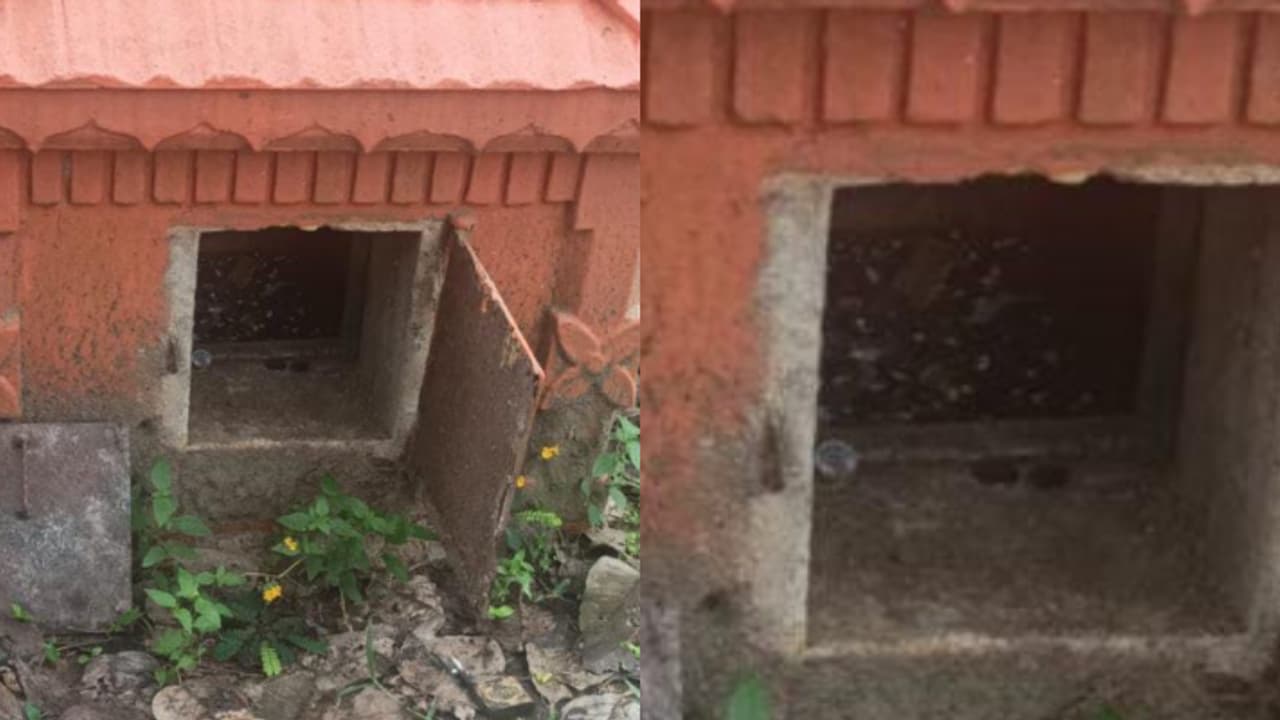 പൂതൃക്കോവിൽ രാവിലെ ക്ഷേത്രം തുറക്കാനെത്തിയവർ ഞെട്ടി, ഭണ്ഡാരത്തിന് മുന്നൽ കമ്പിപ്പാര; കുത്തിപ്പൊളിച്ച് മോഷണം പൂതൃക്കോവിൽ രാവിലെ ക്ഷേത്രം തുറക്കാനെത്തിയവർ ഞെട്ടി, ഭണ്ഡാരത്തിന് മുന്നൽ കമ്പിപ്പാര; കുത്തിപ്പൊളിച്ച് മോഷണം