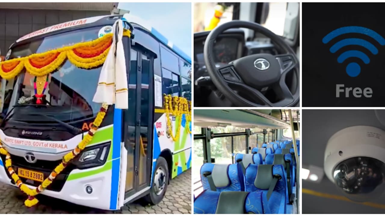 എസി മുതൽ എഐ വരെ; 'ചില്ലറ'ക്കാരല്ല കെഎസ്ആർടിസി സ്വിഫ്റ്റ് സൂപ്പര് ഫാസ്റ്റ് പ്രീമിയം ബസുകൾ എസി മുതൽ എഐ വരെ; 'ചില്ലറ'ക്കാരല്ല കെഎസ്ആർടിസി സ്വിഫ്റ്റ് സൂപ്പര് ഫാസ്റ്റ് പ്രീമിയം ബസുകൾ