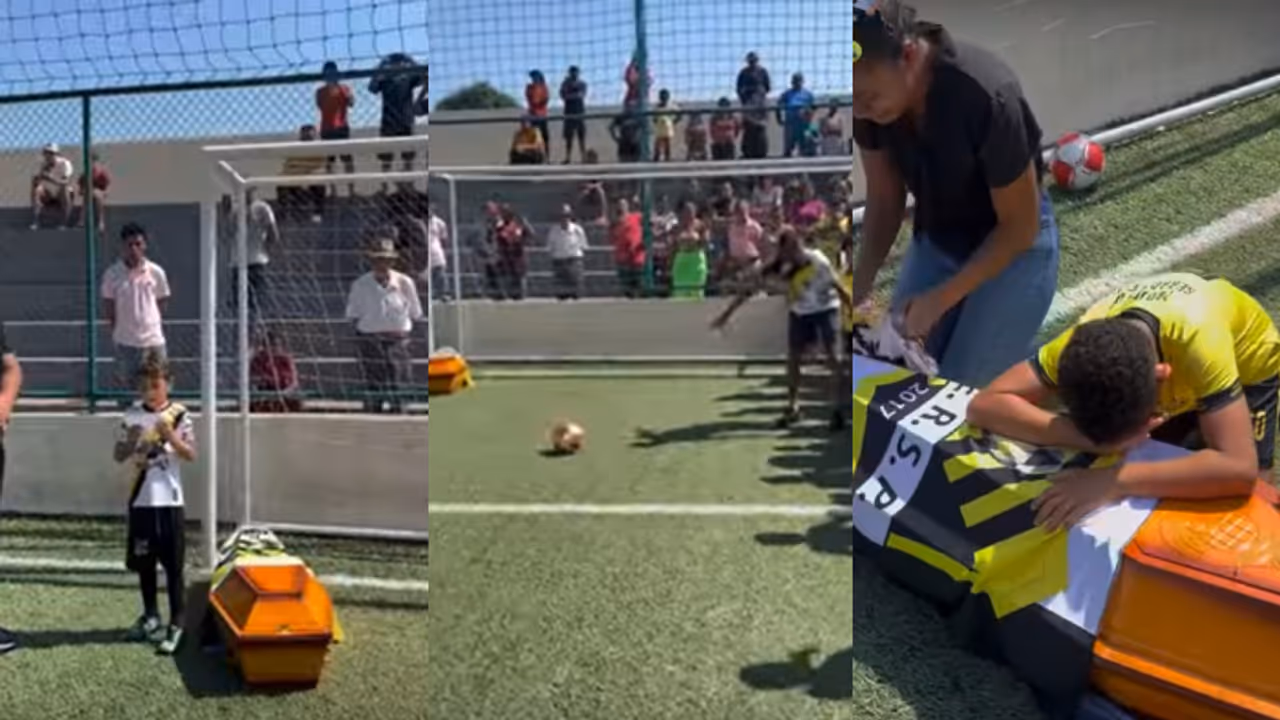 കണ്ണുനിറയാതെ കാണാനാവില്ല ഈ യാത്രാമൊഴി; അകാലത്തില്‍ മരിച്ച സഹതാരത്തെക്കൊണ്ട് അവസാന ഗോള്‍ അടിപ്പിച്ച് കൂട്ടുകാർ