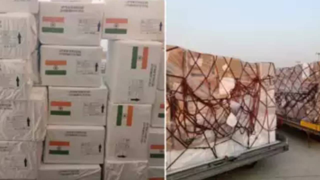 യുദ്ധത്തിൽ എല്ലാം തകർന്ന ലെബനന് കാരുണ്യക്കരങ്ങളുമായി ഇന്ത്യ, മരുന്നടക്കം11 ടൺ മെഡിക്കൽ സഹായം കയറ്റിയയച്ചു