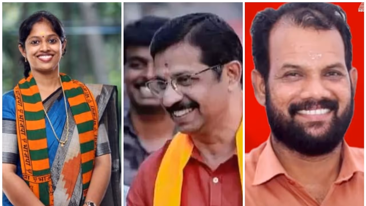 ബിജെപി ഉപതെരഞ്ഞെടുപ്പ് സ്ഥാനാർത്ഥികളായി; പാലക്കാട് കൃഷ്ണകുമാർ, വയനാട് നവ്യ ഹരിദാസ്, ചേലക്കരയിൽ കെ ബാലകൃഷ്ണൻ ബിജെപി ഉപതെരഞ്ഞെടുപ്പ് സ്ഥാനാർത്ഥികളായി; പാലക്കാട് കൃഷ്ണകുമാർ, വയനാട് നവ്യ ഹരിദാസ്, ചേലക്കരയിൽ കെ ബാലകൃഷ്ണൻ