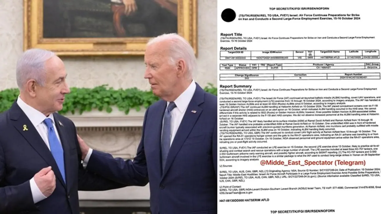 LEAKED! Classified US intelligence documents reveal Israel's plans for strike on Iran; 'top secret' goes viral LEAKED! Classified US intelligence documents reveal Israel's plans for strike on Iran; 'top secret' goes viral