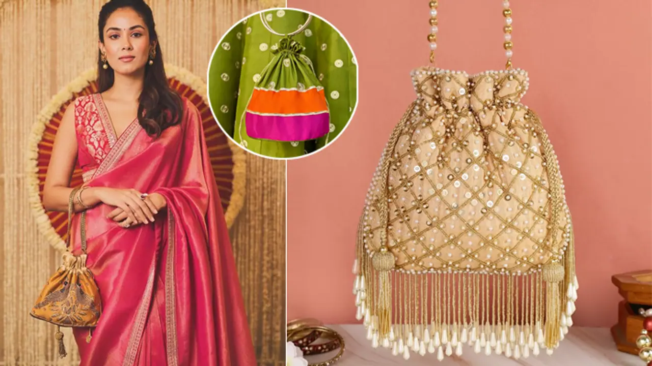 Reuse Old Saree to Make Potli Bags Reuse Old Saree to Make Potli Bags