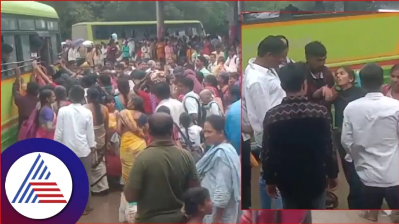 ಗದಗ: ನೂಕು ನುಗ್ಗಲಿನಲ್ಲಿ ಬಸ್ ಹತ್ತಲು ಹೋಗಿ ಅಸ್ವಸ್ಥಗೊಂಡ ಬಾಲಕಿ!