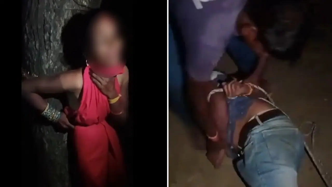 UP man ditches wife to celebrate Karwa Chauth with girlfriend, both tied with ropes, thrashed by locals |WATCH UP man ditches wife to celebrate Karwa Chauth with girlfriend, both tied with ropes, thrashed by locals |WATCH