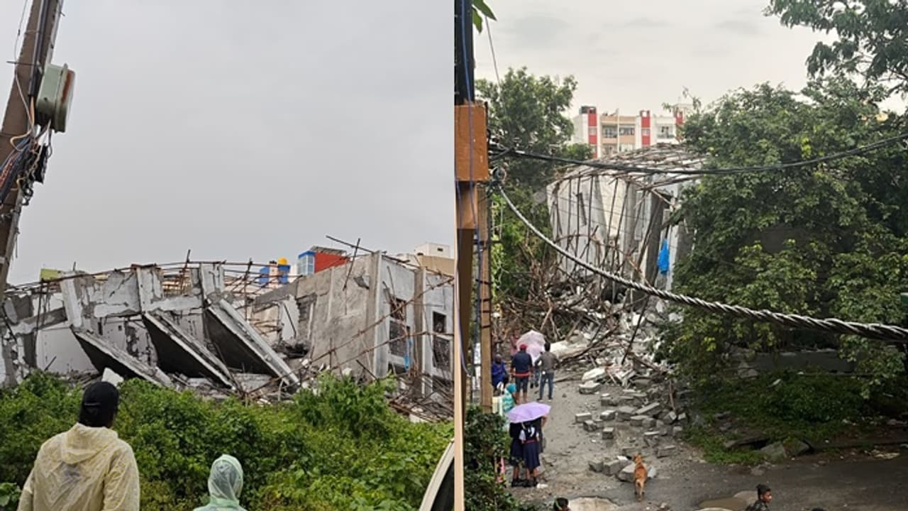 ಬೆಂಗಳೂರಿನಲ್ಲಿ ಕಟ್ಟಡ ಕುಸಿತ: ನಾಲ್ಕು ಕಾರ್ಮಿಕರ ಸಾವು? ಬೆಂಗಳೂರಿನಲ್ಲಿ ಕಟ್ಟಡ ಕುಸಿತ: ನಾಲ್ಕು ಕಾರ್ಮಿಕರ ಸಾವು?