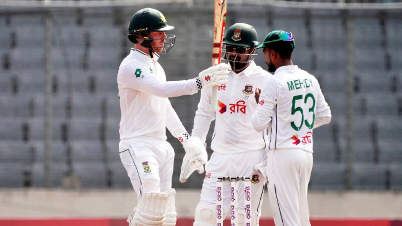 South Africa in driving seat; Bangladesh fights back to avoid innings defeat in first Test South Africa in driving seat; Bangladesh fights back to avoid innings defeat in first Test