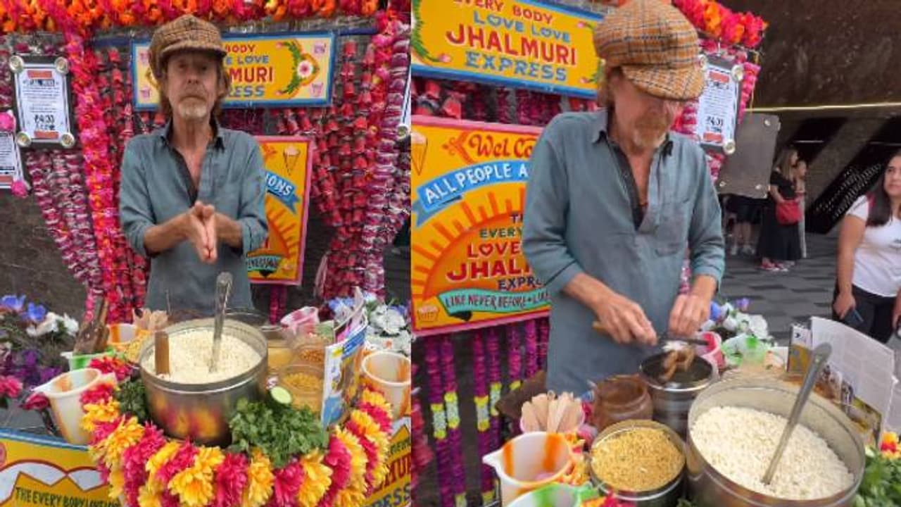 ഇത് ലണ്ടൻ തന്നെയാണോ? ബം​ഗാളിലെ പ്രിയപ്പെട്ട ജൽമുരി വിറ്റ് വിദേശി, വീഡിയോ വൈറൽ