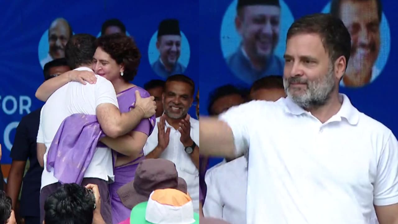 ഇനി വയനാടിന് പാർലമെന്റിൽ രണ്ട് പ്രതിനിധികളുണ്ടാകുമെന്ന് രാഹുൽ ഗാന്ധി; 'സഹോദരിയെ നിങ്ങളെ ഏല്പ്പിക്കുകയാണ്' ഇനി വയനാടിന് പാർലമെന്റിൽ രണ്ട് പ്രതിനിധികളുണ്ടാകുമെന്ന് രാഹുൽ ഗാന്ധി; 'സഹോദരിയെ നിങ്ങളെ ഏല്പ്പിക്കുകയാണ്'