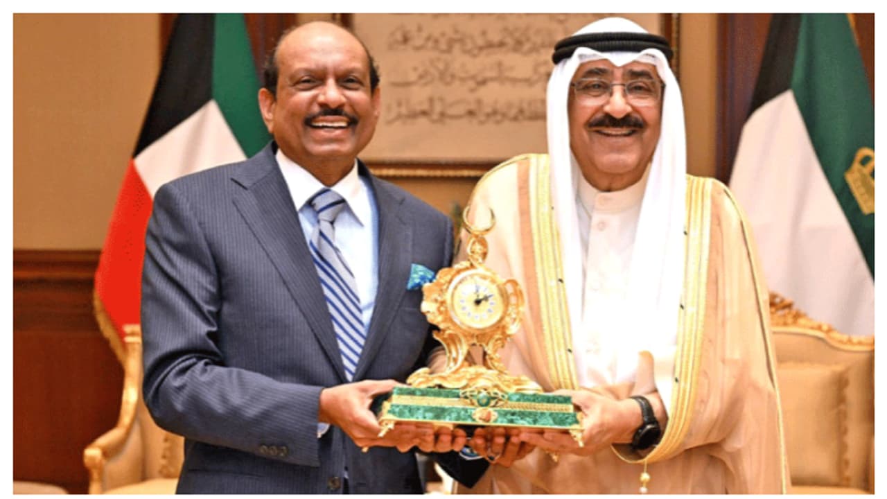 കുവൈത്ത് അമീറുമായി കൂടിക്കാഴ്ച നടത്തി എംഎ യൂസഫലി