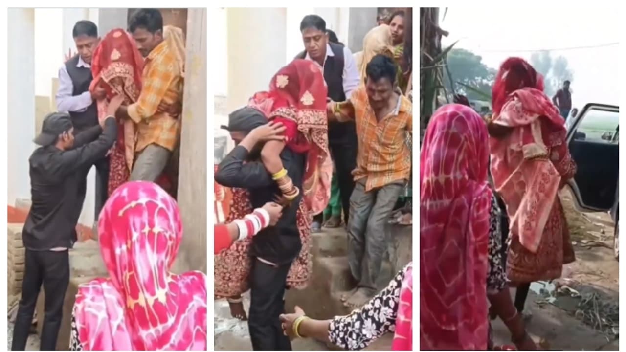 വിവാഹ ശേഷം വരന്‍റെ വീട്ടിലേക്ക് പോകാന്‍ വിസമ്മതിച്ച വധുവിനെ ചുമന്ന് സഹോദരന്‍; വീഡിയോ വൈറല്‍ 