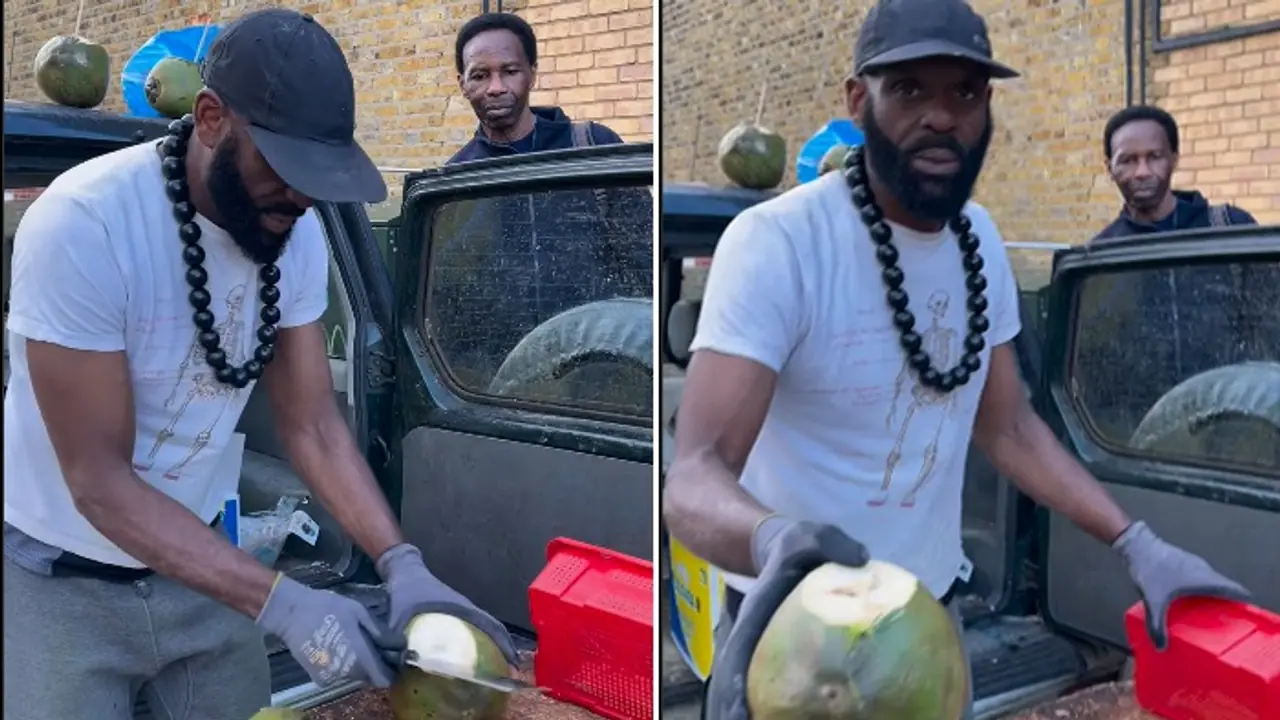 'Nariyal paani pilo': LeBron James lookalike selling coconut water in London stuns Internet; WATCH viral video 'Nariyal paani pilo': LeBron James lookalike selling coconut water in London stuns Internet; WATCH viral video