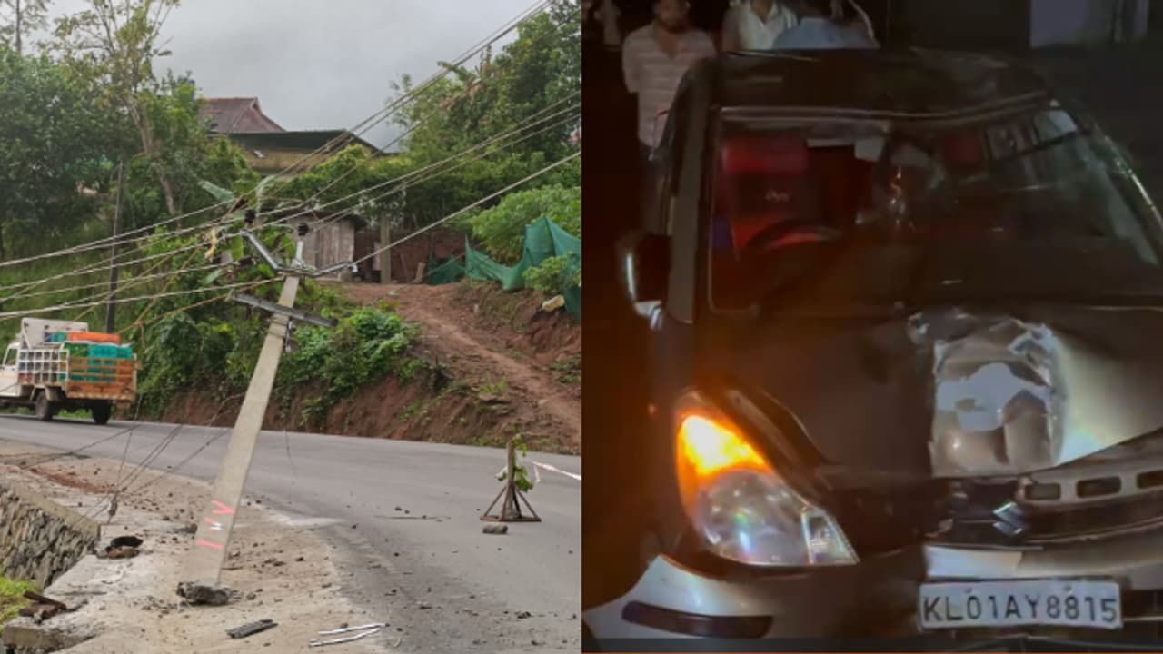 കാറിൽ മദ്യകുപ്പികൾ, കോടതി ജീവനക്കാരന്റെ സ്റ്റിക്കറും, വൈദ്യുതി പോസ്റ്റും വാഹനങ്ങളും ഇടിച്ചിട്ടു, 'സെൻ' പിടിയിൽ കാറിൽ മദ്യകുപ്പികൾ, കോടതി ജീവനക്കാരന്റെ സ്റ്റിക്കറും, വൈദ്യുതി പോസ്റ്റും വാഹനങ്ങളും ഇടിച്ചിട്ടു, 'സെൻ' പിടിയിൽ