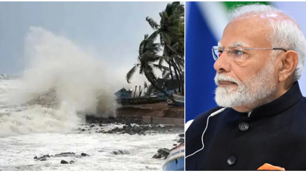 തീവ്ര ചുഴലിക്കാറ്റായി 'ദാന' കരതൊട്ടു, അതീവ ജാഗ്രതയിൽ രാജ്യം, ലക്ഷങ്ങളെ ഒഴിപ്പിച്ചു; സാഹചര്യം വിലയിരുത്തി മോദി