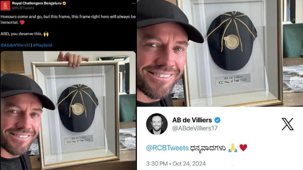 AB de Villiers' 'Dhanyavadagalu' message following Hall of Fame milestone wins Kannadigas hearts