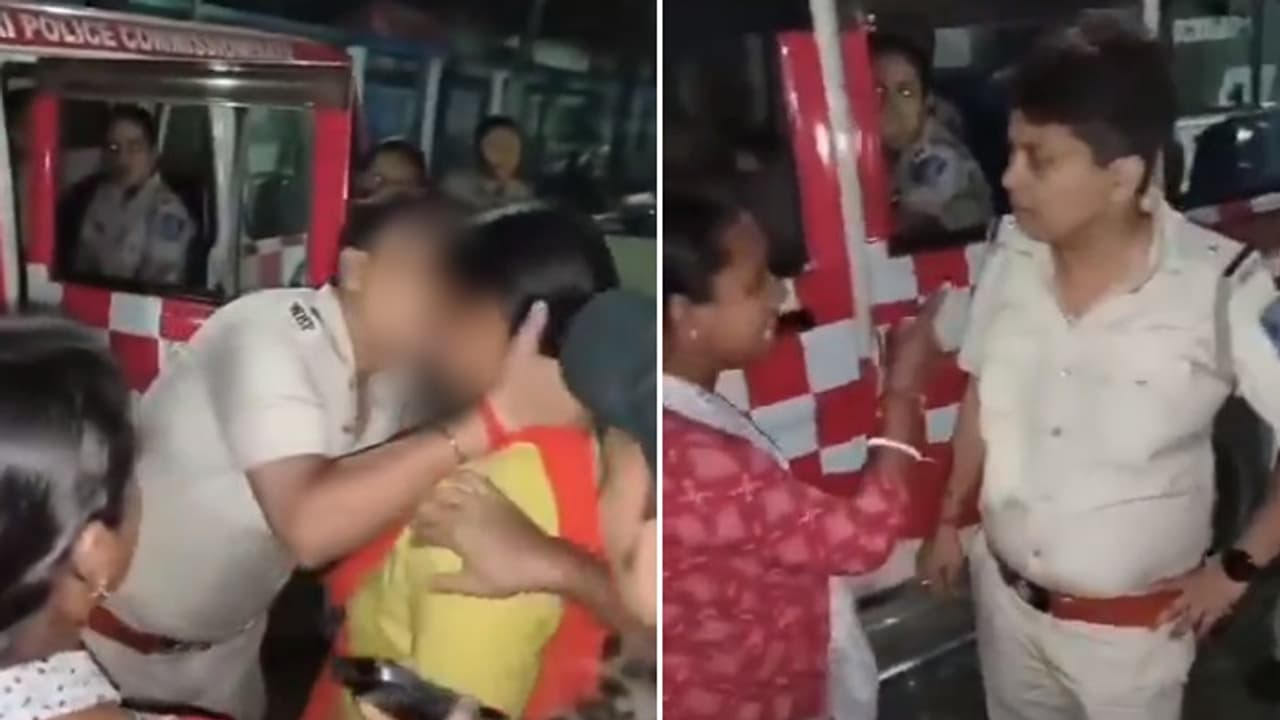 Bengal SHOCKER! Drunk pink patrol van officer hugs, kisses woman on night duty, sparks outrage (WATCH) Bengal SHOCKER! Drunk pink patrol van officer hugs, kisses woman on night duty, sparks outrage (WATCH)