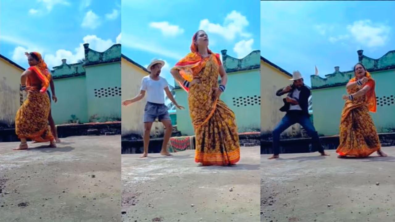 ಮುಕ್ಕಾಲ ಮುಕಾಬುಲಾ.... ಸಾರಿ ಉಟ್ಟ ನಾರಿಯ ಬಿಂದಾಸ್ ಡಾನ್ಸ್‌ಗೆ ನೆಟ್ಟಿಗರು ಫಿದಾ