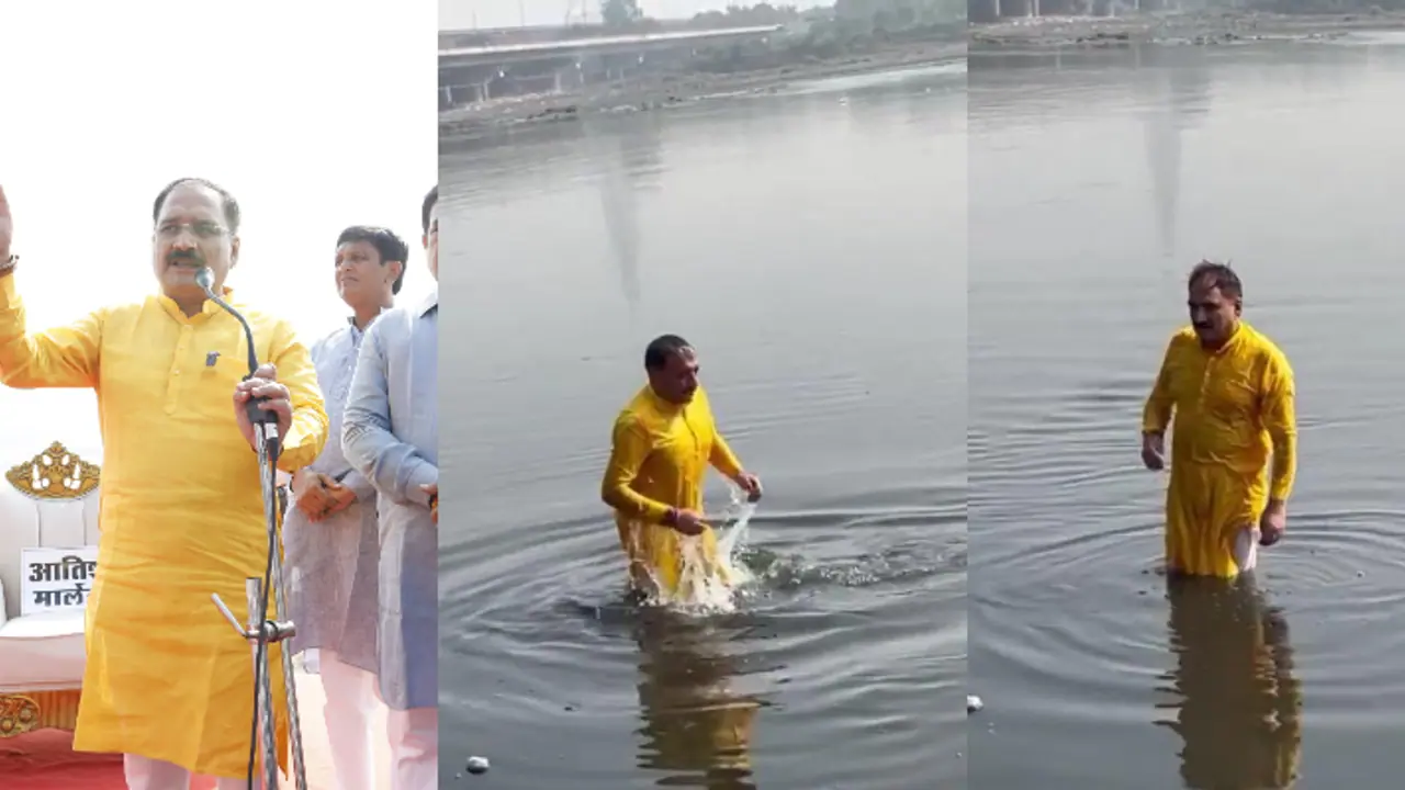 ಯಮುನಾ ನದಿಯಲ್ಲಿ ಮುಳುಗಿ ಪ್ರತಿಭಟಿಸಿದ ಬಿಜೆಪಿ ರಾಜ್ಯಾಧ್ಯಕ್ಷ ಆಸ್ಪತ್ರೆ ದಾಖಲು! ಯಮುನಾ ನದಿಯಲ್ಲಿ ಮುಳುಗಿ ಪ್ರತಿಭಟಿಸಿದ ಬಿಜೆಪಿ ರಾಜ್ಯಾಧ್ಯಕ್ಷ ಆಸ್ಪತ್ರೆ ದಾಖಲು!