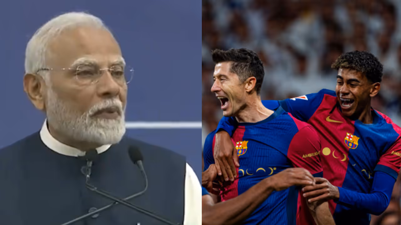 സ്പെയിനിൽ മാത്രമല്ല റയൽ ബാഴ്സ എൽ ക്ലാസിക്കോ പോരാട്ടം ഇന്ത്യയിലും വലിയ ചർച്ചയെന്ന് പ്രധാനമന്ത്രി നരേന്ദ്ര മോദി സ്പെയിനിൽ മാത്രമല്ല റയൽ ബാഴ്സ എൽ ക്ലാസിക്കോ പോരാട്ടം ഇന്ത്യയിലും വലിയ ചർച്ചയെന്ന് പ്രധാനമന്ത്രി നരേന്ദ്ര മോദി