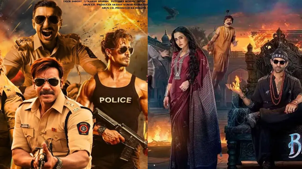 Singham Again Vs Bhool Bhulaiyaa 3 Box Office Report Day 1: Did Kartik Aaryan's movie BEAT Ajay Devgn's film? 