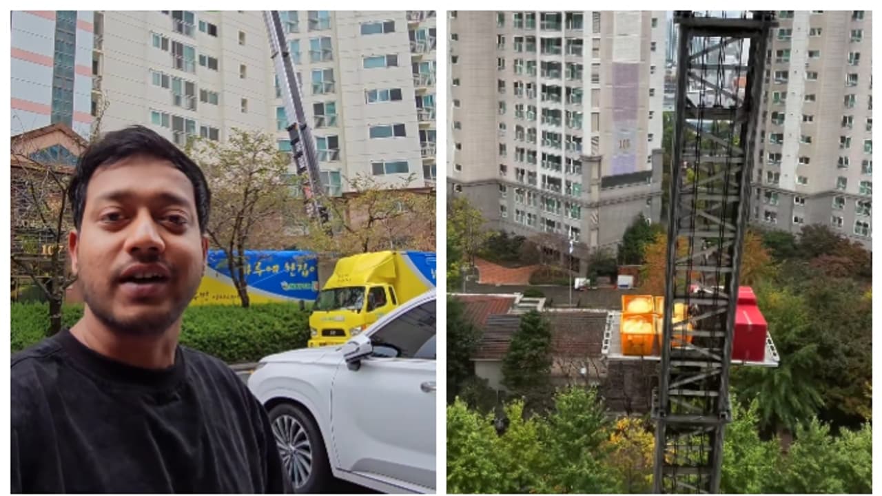 കൊറിയക്കാരന്‍റെയൊരു ബുദ്ധി; ഫ്ലാറ്റുകളില്‍ നിന്ന് താമസം മാറുമ്പോള്‍ വീട്ടുപകരണങ്ങള്‍ മാറ്റുന്ന വീഡിയോ വൈറൽ 