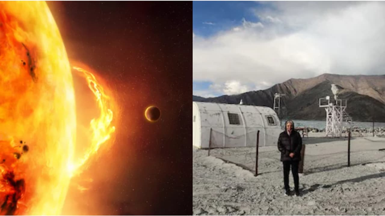 എന്തുകൊണ്ടാണ് സൂര്യൻ ഇടയ്ക്കിടെ കലിപ്പനാകുന്നത്? പഠിക്കാനായി ലഡാക്കിൽ കൂറ്റൻ ടെലിസ്കോപ്, ചെലവ് 150 കോടി! എന്തുകൊണ്ടാണ് സൂര്യൻ ഇടയ്ക്കിടെ കലിപ്പനാകുന്നത്? പഠിക്കാനായി ലഡാക്കിൽ കൂറ്റൻ ടെലിസ്കോപ്, ചെലവ് 150 കോടി!