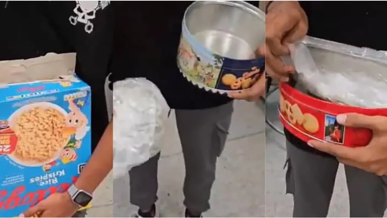 ചെക്ക് ഇൻ ല​ഗേജിൽ കോൺഫ്ലേക് മിഠായി ബോക്സുകൾ, ശരിക്കൊന്ന് പരിശോധിച്ചപ്പോൾ കിട്ടിയത് മറ്റൊന്ന്, യുവാക്കൾ പെട്ടു