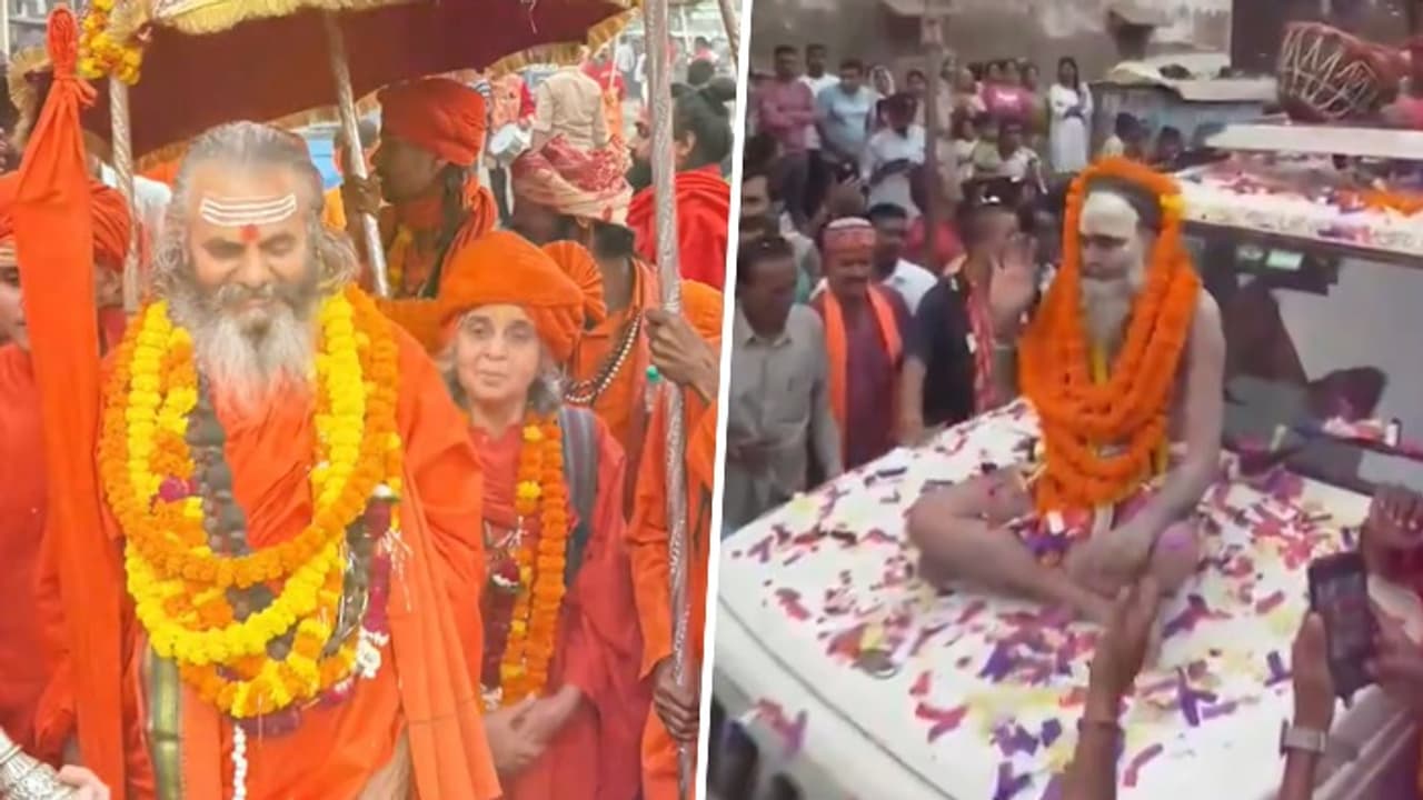 Shri Panchdashnam Juna Akhara's majestic entry marks Mahakumbh's grand prelude