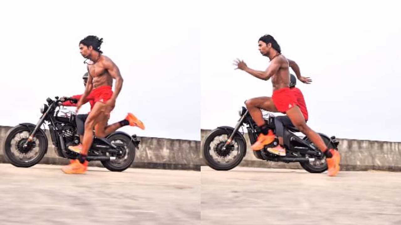 'ബുള്ളറ്റ് ട്രെയിൻ പോലെ, ബിഹാറിലെ ടാർസൻ'; കുതിച്ചുപാഞ്ഞ് യുവാവ്, കയ്യടിച്ച് സോഷ്യൽ മീഡിയ