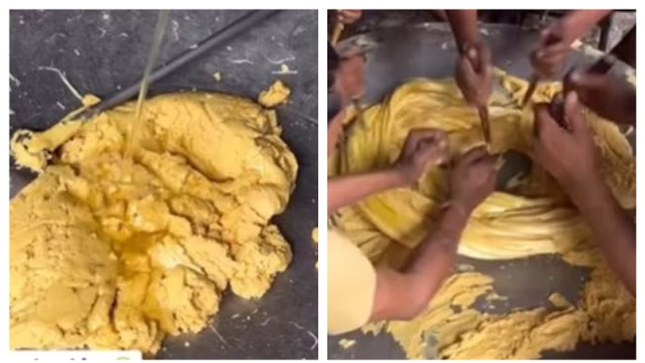 നിങ്ങൾ ഇടയ്ക്കിടെ കഴിക്കാറുള്ള ഒരു സ്വീറ്റാണിത് ; പക്ഷേ തയ്യാറാക്കുന്നത് വൃത്തിഹീനമായ ചുറ്റുപാടിൽ നിങ്ങൾ ഇടയ്ക്കിടെ കഴിക്കാറുള്ള ഒരു സ്വീറ്റാണിത് ; പക്ഷേ തയ്യാറാക്കുന്നത് വൃത്തിഹീനമായ ചുറ്റുപാടിൽ