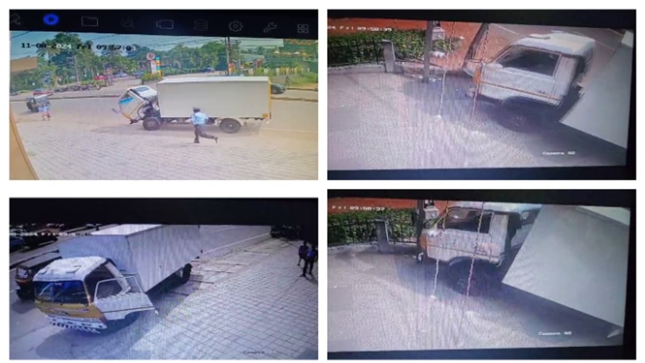 മലപ്പുറത്ത് ഓടിക്കൊണ്ടിരുന്ന ലോറിയുടെ ക്യാബിൻ വേർപെട്ടു; മതിലിൽ ഇടിച്ച് വീണ്ടും പിന്നോട്ട്, രക്ഷകനായി മനോജ്