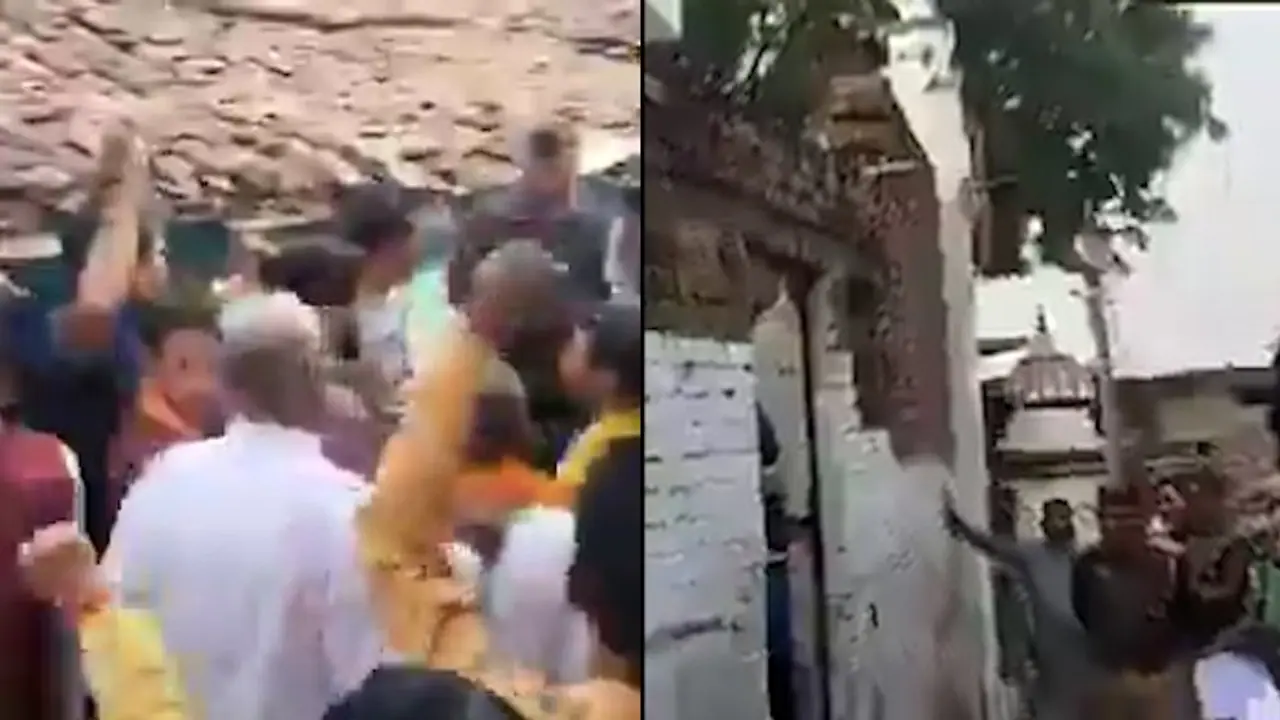 Protests erupt in Banda over mosque built at Lord Ram's sacred site, VHP calls for demolition (WATCH) Protests erupt in Banda over mosque built at Lord Ram's sacred site, VHP calls for demolition (WATCH)