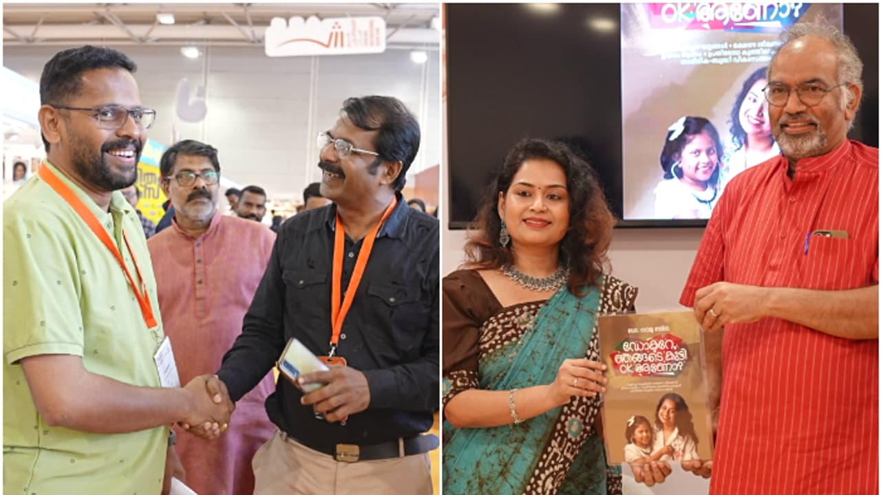 ഷാർജയിൽ ഉച്ചക്കെത്തി രാത്രി തന്നെ മടക്കം; വേദിയിൽ ഇടപെടാതെ സരിൻ, ആര് ജയിക്കണമെന്നതിനോട് പ്രതികരിച്ച് സൗമ്യ ഷാർജയിൽ ഉച്ചക്കെത്തി രാത്രി തന്നെ മടക്കം; വേദിയിൽ ഇടപെടാതെ സരിൻ, ആര് ജയിക്കണമെന്നതിനോട് പ്രതികരിച്ച് സൗമ്യ