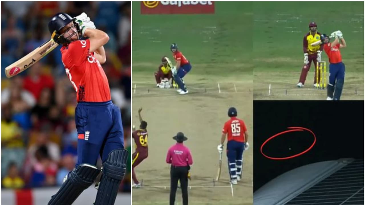 വിന്ഡീസിനെതിരെ ജോസേട്ടന് ഷോ, 115 മീറ്റര് സിക്സര്! വീണത് സ്റ്റേഡിയത്തിന്റെ മേല്ക്കൂരയില് വീഡിയോ വിന്ഡീസിനെതിരെ ജോസേട്ടന് ഷോ, 115 മീറ്റര് സിക്സര്! വീണത് സ്റ്റേഡിയത്തിന്റെ മേല്ക്കൂരയില് വീഡിയോ