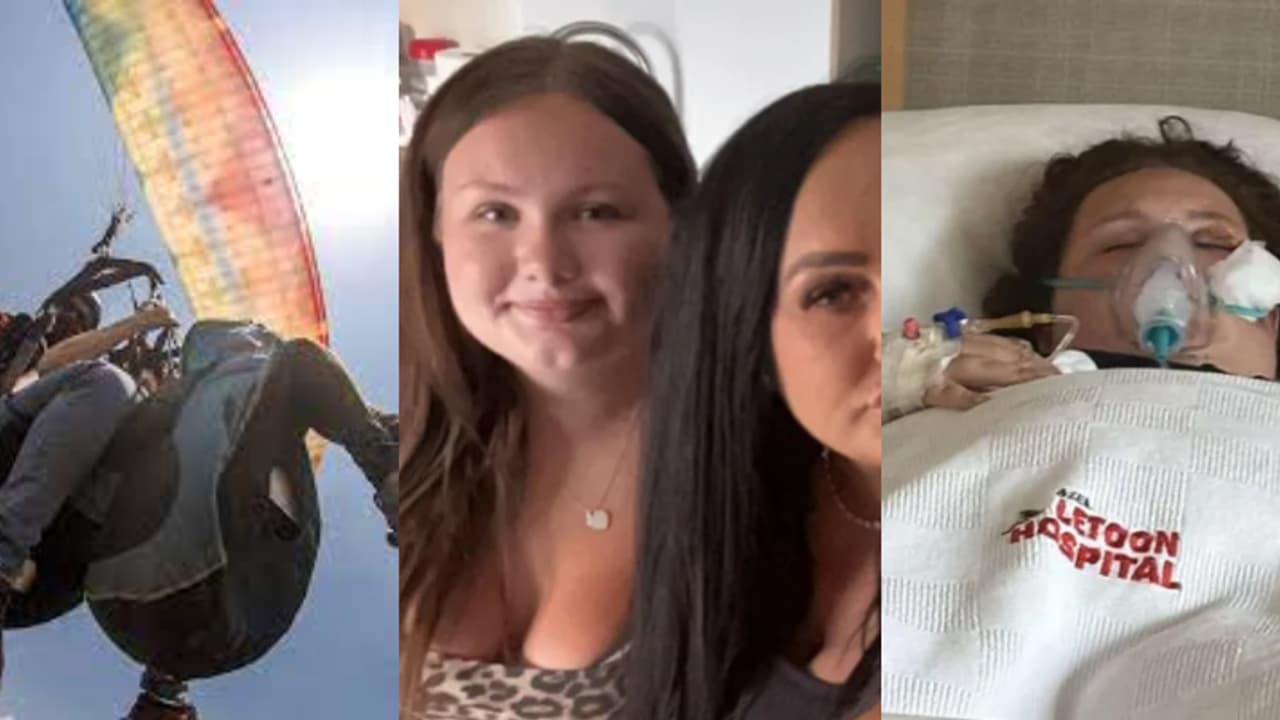 കുടുംബത്തോടൊപ്പം ഭക്ഷണം കഴിക്കുന്നതിനിടെ പാരാഗ്ലൈഡർ ഇടിച്ചു; 15 കാരിയുടെ നാവ് പിളർന്നു, താടിയെല്ല് പൊട്ടി