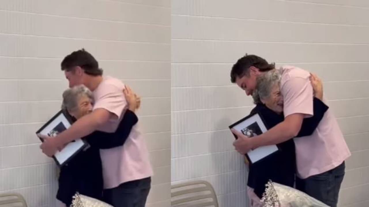 അയ്യോ, ആരായാലും കരഞ്ഞുപോകും; ഭർത്താവിന്റെ ജന്മദിനത്തിൽ തനിയെ മുത്തശ്ശി, കൊച്ചുമകന്റെ സർപ്രൈസ് എൻട്രി