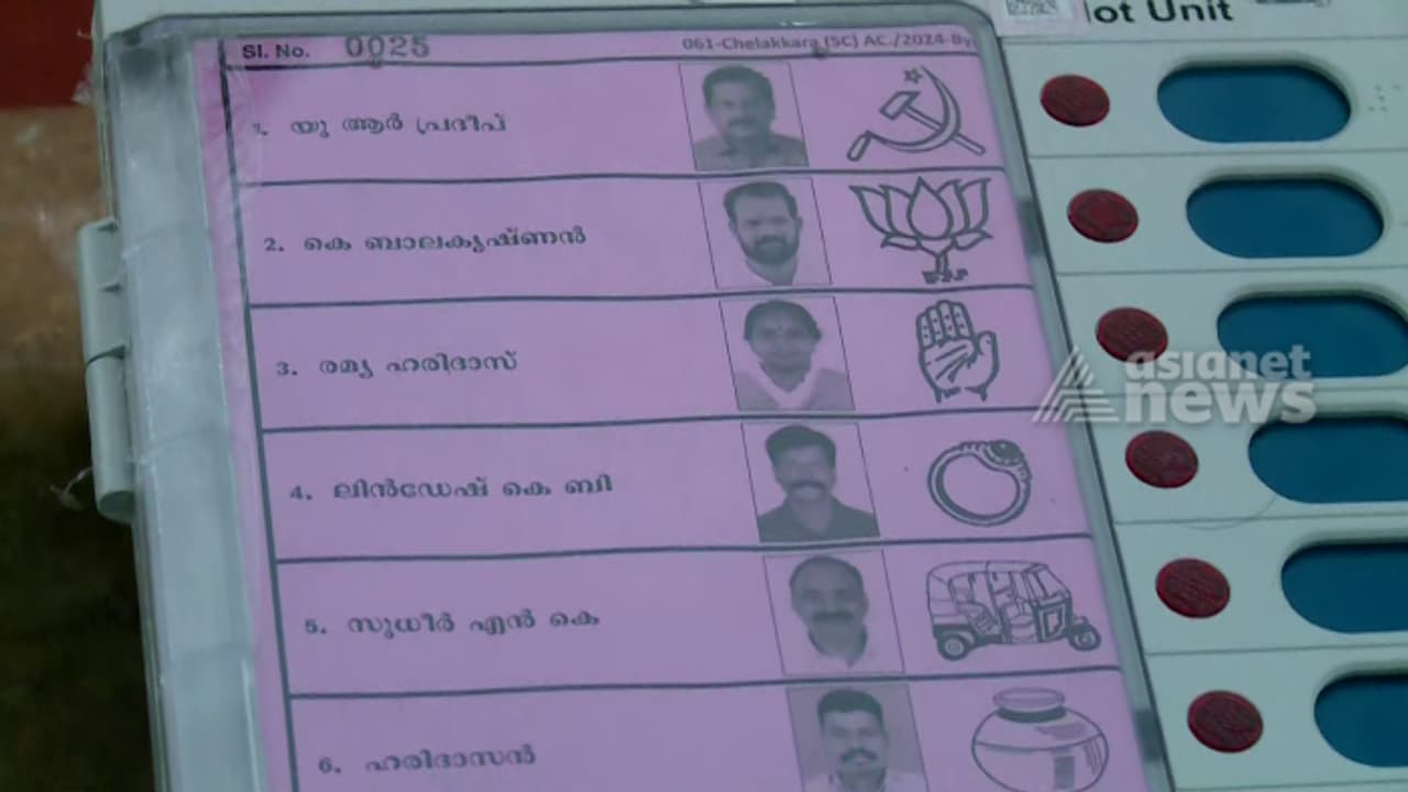 ചേലക്കര ഉപതെര‌ഞ്ഞെടുപ്പ്: ആകെ വോട്ടർമാർ 2.13 ലക്ഷം; 1375 പേർ ഹോം വോട്ട് രേഖപ്പെടുത്തി