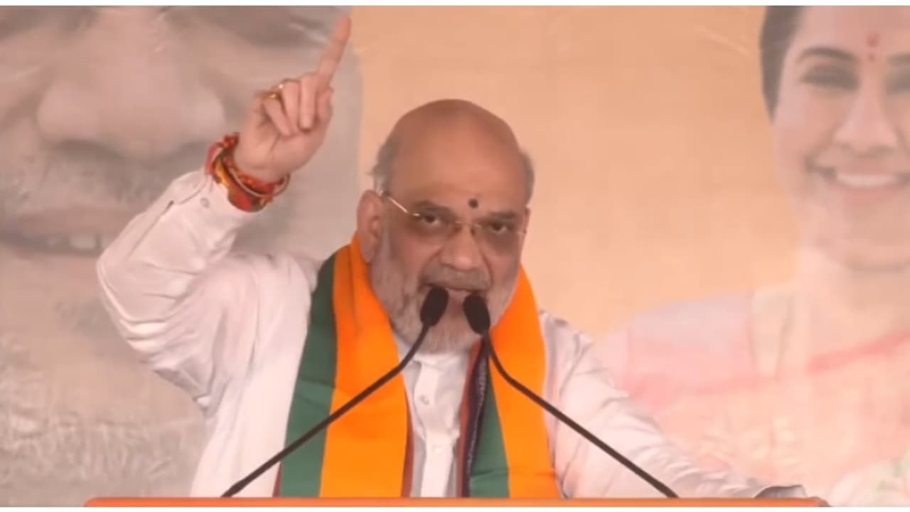 'ഇന്ദിരാ ​ഗാന്ധി സ്വർ​ഗത്തിൽ നിന്ന് തിരിച്ചുവന്നാലും ആർട്ടിക്കിൾ 370 നടപ്പാക്കില്ല'; കോൺഗ്രസിനെതിരെ അമിത് ഷാ