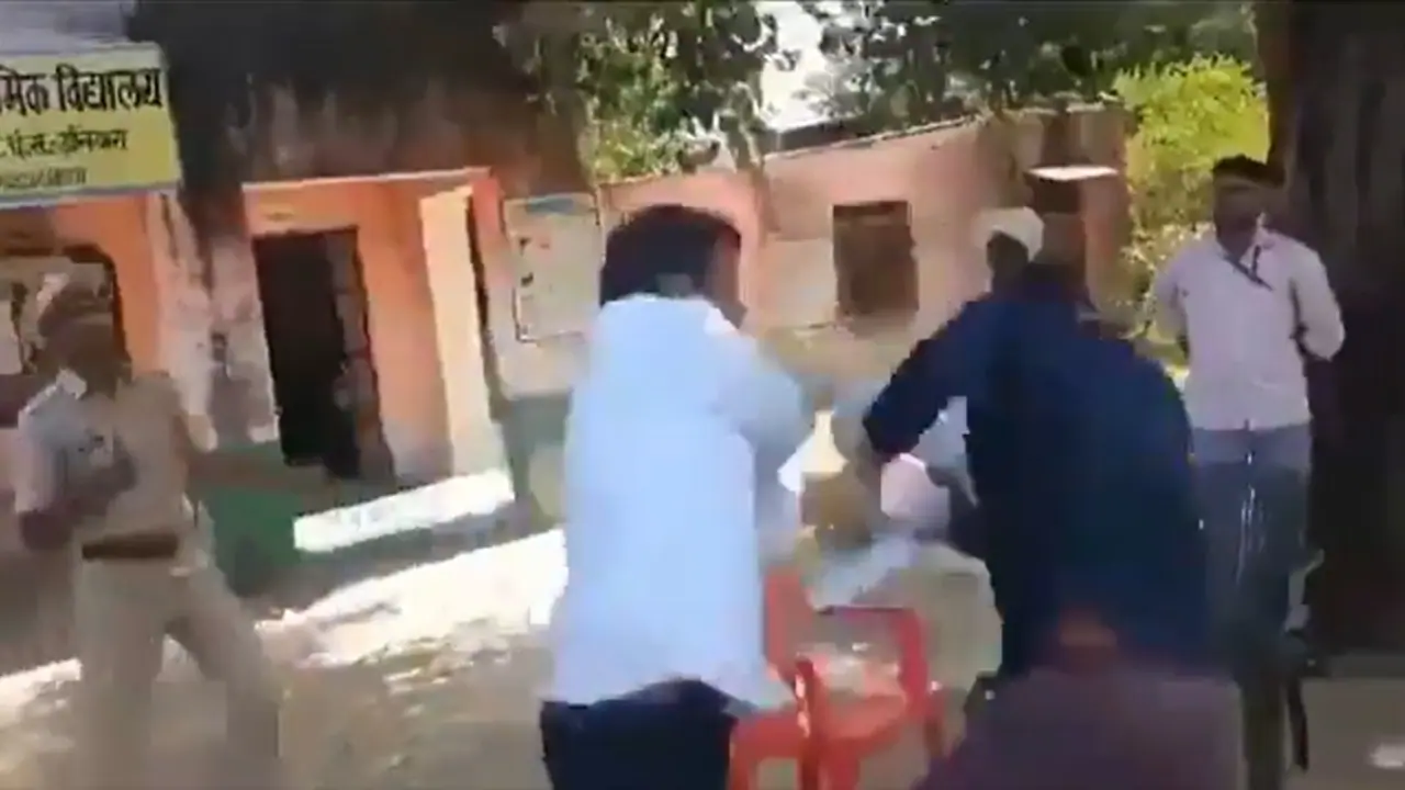 On camera, Independent candidate slaps SDM at polling booth amid Rajasthan bypolls voting (WATCH) On camera, Independent candidate slaps SDM at polling booth amid Rajasthan bypolls voting (WATCH)