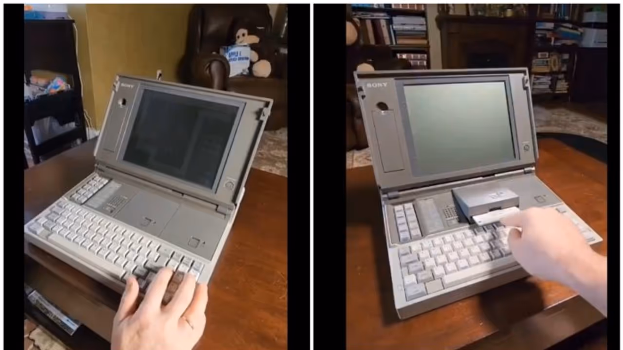 'ഞാനുമൊരു വര്‍ണപ്പട്ടമായിരുന്നു'; 1986ലെ ലാപ്‌ടോപ്പിന്‍റെ വീഡിയോ വൈറല്‍, കാണാതെ പോകരുത് ദൃശ്യങ്ങള്‍