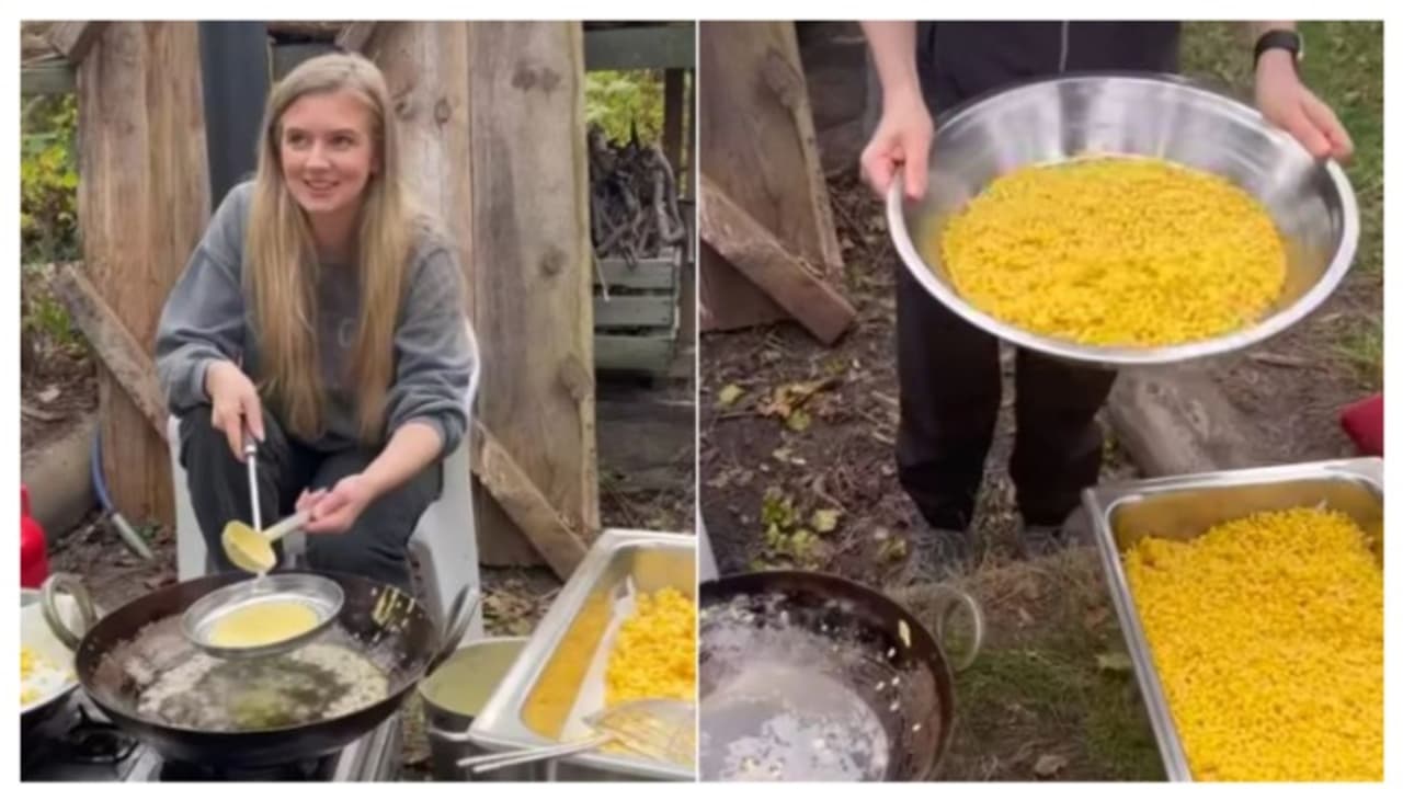 ഇത്ര സിംപിളായിരുന്നോ; ലഡ്ഡുവിന് ബൂന്ദി തയ്യാറാക്കുന്ന ജർമ്മൻ യുവതിയുടെ വീഡിയോ വൈറല് ഇത്ര സിംപിളായിരുന്നോ; ലഡ്ഡുവിന് ബൂന്ദി തയ്യാറാക്കുന്ന ജർമ്മൻ യുവതിയുടെ വീഡിയോ വൈറല്