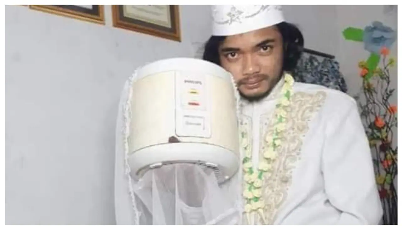 റൈസ് കുക്കറിൽ നിന്ന് വിവാഹ മോചനം നേടിയ ഇന്തോനേഷ്യൻ യുവാവിന്‍റെ അസാധാരണ പ്രണയകഥ വീണ്ടും വൈറല്‍ 