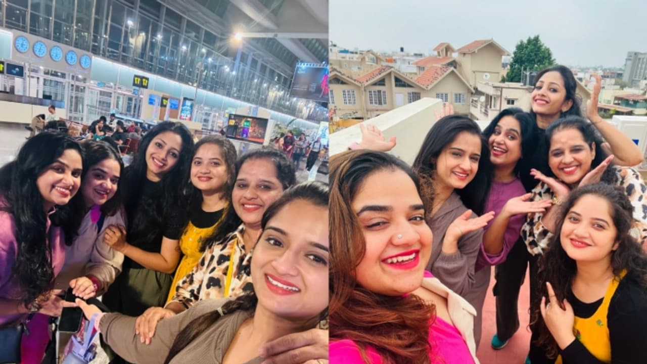 ബാംഗ്ലൂരിനോട് ബൈ പറഞ്ഞ് ഗേൾസ് ട്രിപ്പ്; സന്തോഷം പങ്കിട്ട് ഷഫ്നയും ഗ്യാങ്ങും ബാംഗ്ലൂരിനോട് ബൈ പറഞ്ഞ് ഗേൾസ് ട്രിപ്പ്; സന്തോഷം പങ്കിട്ട് ഷഫ്നയും ഗ്യാങ്ങും