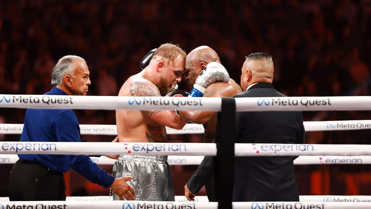 Jake Paul bows to 'G.O.A.T' Mike Tyson after winning iconic boxing match; touching moment goes viral (WATCH)